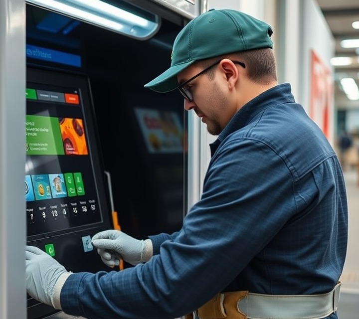 Terminal de autoservicio operativo en una sucursal