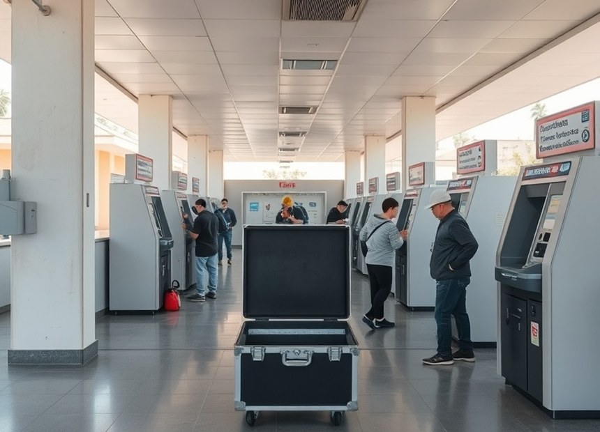 Después — Equipo restablecido en la misma visita y operando con normalidad.
